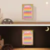 Getallen - Leren tellen voor kinderen - Getallenlijn - Cijfers - Roze - Eenhoorn Light Box met kabel (Wandlamp kind) klein -sfeer3_kind