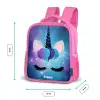 Eenhoorn op een sterrenhemel achtergrond Kinderrugzak - Roze middel -productfoto_formaten