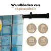 Kreeft - Geel - Blauw - Tegels Wandkleed katoen klein -sfeer2