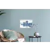 Schots - Kasteel - Blauw - Aquarel Muursticker klein -plant