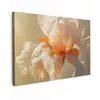 Close up - Oranje - Iris Tuinposter op houten frame 2 cm dik klein -3d
