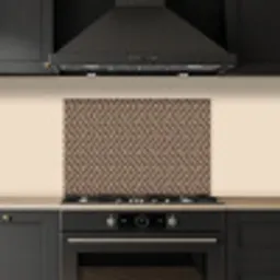 Stippen - Bruin - Beige - Patroon keuken achterwand spatscherm klein 900 -sfeer1