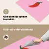 Peper - Rood - Illustratie Inductie beschemer met haakjes klein -ky-schoon-nl