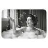 Bad - Bubbels - Zwart - Wit WCmat klein -3d