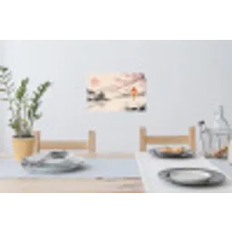Zon - Japans - Traditioneel Muursticker klein -eettafel
