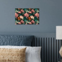 Bloemen - Schilderachtig - Patroon - Roze poster papier klein 62 -sfeer2
