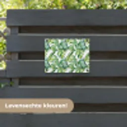 Bohemian - Bladeren - Bloemen - Tropisch tuinposter los doek klein -sfeer3