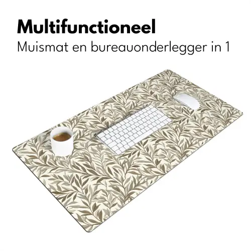 Takken - Botanisch - Taupe Muismat XXL klein 681 -sfeer4