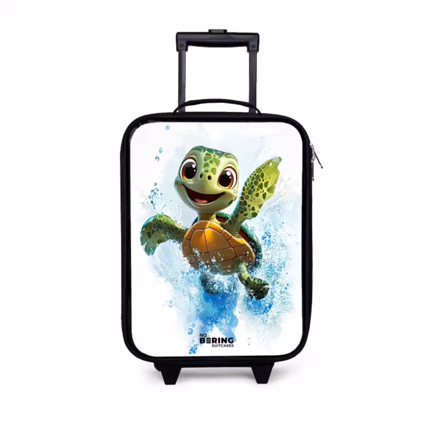 Kinderkoffer - Zwart - Schildpad - Water - Groen