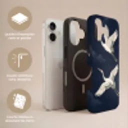Kraanvogels - Nachthemel - Blauw Toughcase MagSafe Apple iPhone 17 klein -USP_Lagen_FR