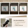 Dolfijn - Blauw - Water - Druppels Light Box met batterij (Wandlamp kind) middel -USP_dimbaarNL