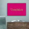 Toedeloe - Groen - Roze canvas 2cm klein -sfeer4