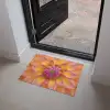 Dahlia - Bloem - Oranje Deurmat klein -sfeer5