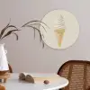 Softijs - Hoorntje - Wit Akoestische PET Vilt - Rond klein -sfeer3