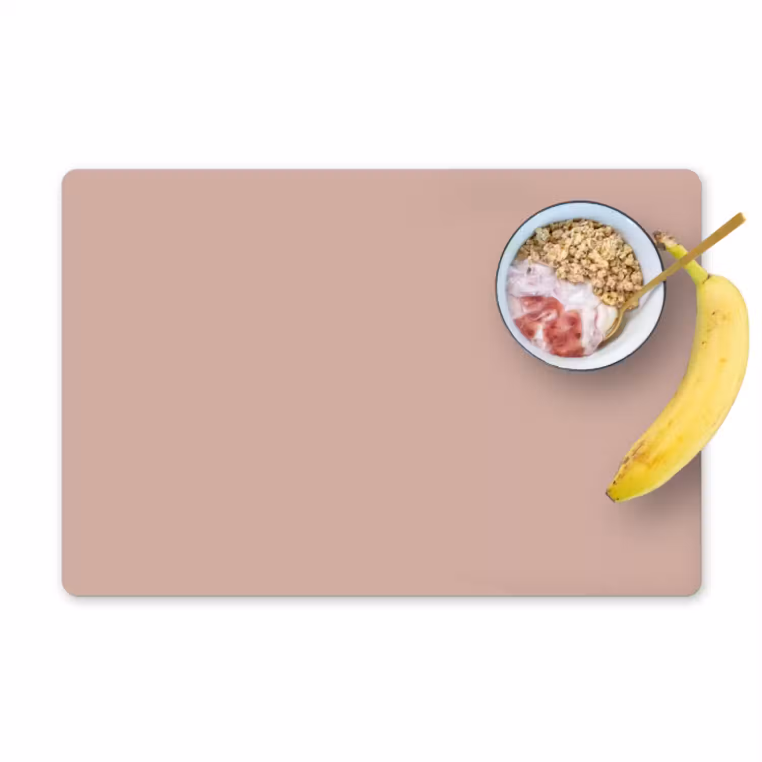 Placemat - 6 stuks - Roze - Palet - Oud - Effen - Oudroze