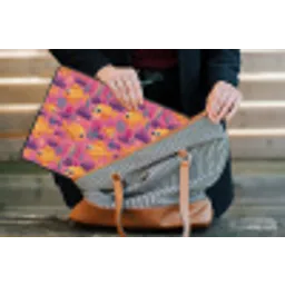 Goudvissen - Koraal - Kleurrijk laptophoes neopreen klein 279 -tas