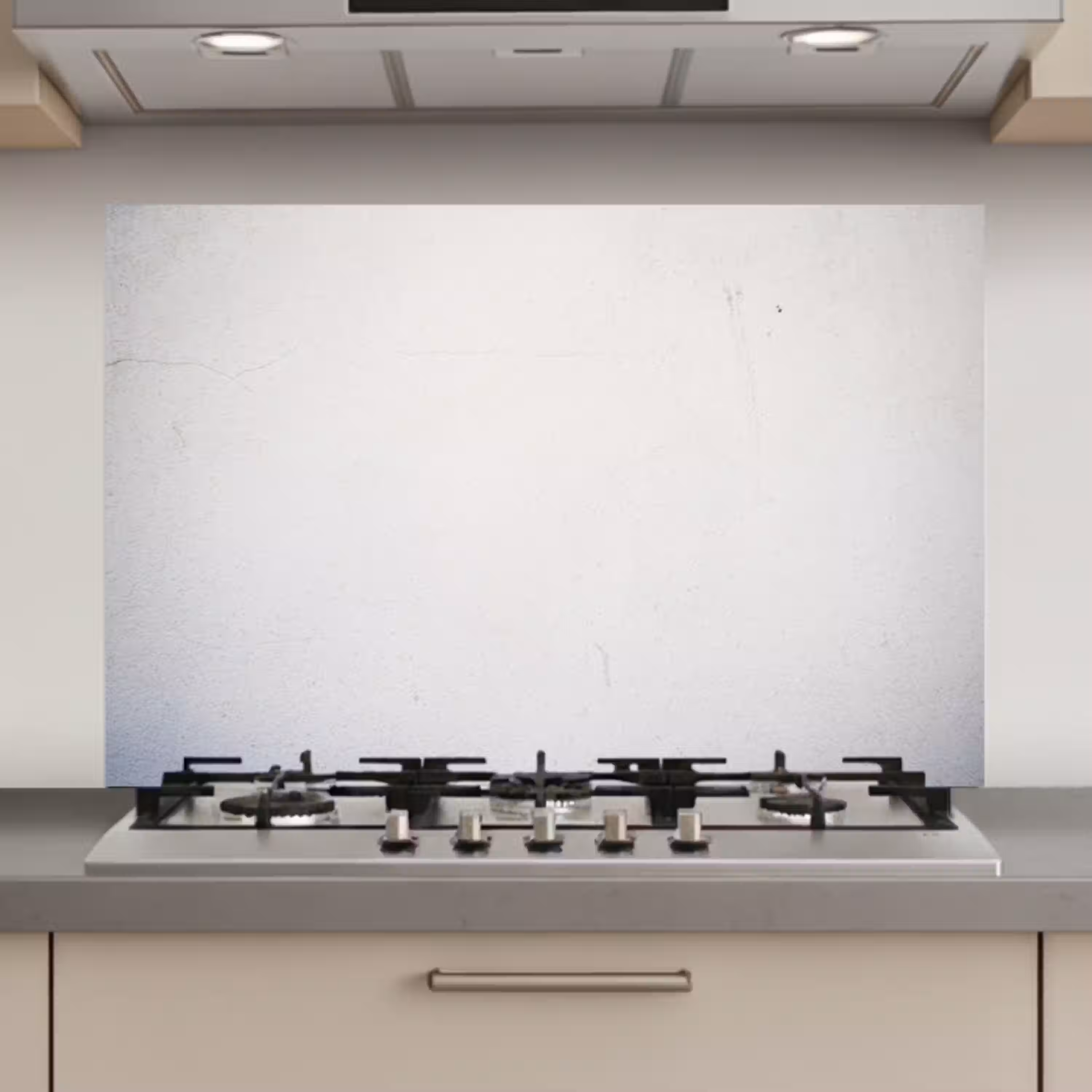 Beton - Wit - Modern keuken achterwand spatscherm klein -3d_website