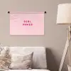 Girl power - Roze - Hartje Wandkleed katoen klein -sfeer4