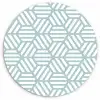 Groen - Geometrie - Patronen - Abstract Wandcirkel kunststof plaat 5mm dik klein 188 -3d