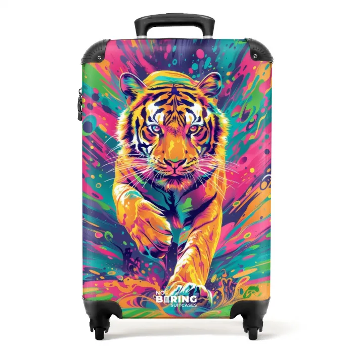 Turbo tijger NBS - Handbagage koffer - Kinderen Unisex middel -productfoto_recht