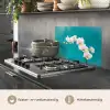 Orchidee - Bloemen - Plant - Wit - Paars keuken achterwand spatscherm klein -usp_NL