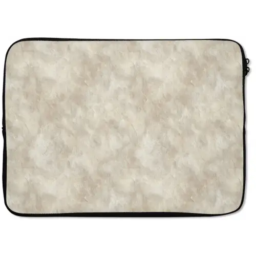 Beige - Reliëfstructuur - Natuursteen laptophoes neopreen klein 279 -zkaufland3dotto