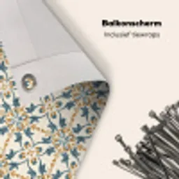 Patroon - Klassiek - Kleurrijk Balkonbeschermer Duitsland klein 596 -closeup_NL