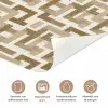 Geometrisch - Retro - Bruin deurposter klein 289 -closeup_NL