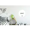 Spreuken - Geniet - Quotes Wandcirkel aluminium klein -kinderkamer