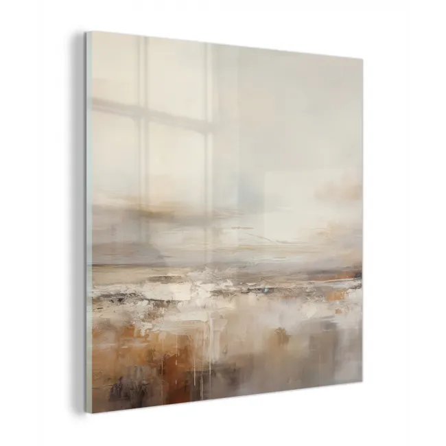 Kunst - Industrieel - Grijs - Bruin - Abstract plexiglas 5mm klein -z3d