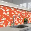 Sakura - Bloemen - Patroon - Japan keuken achterwand 2 middel 871 -3d_schuin