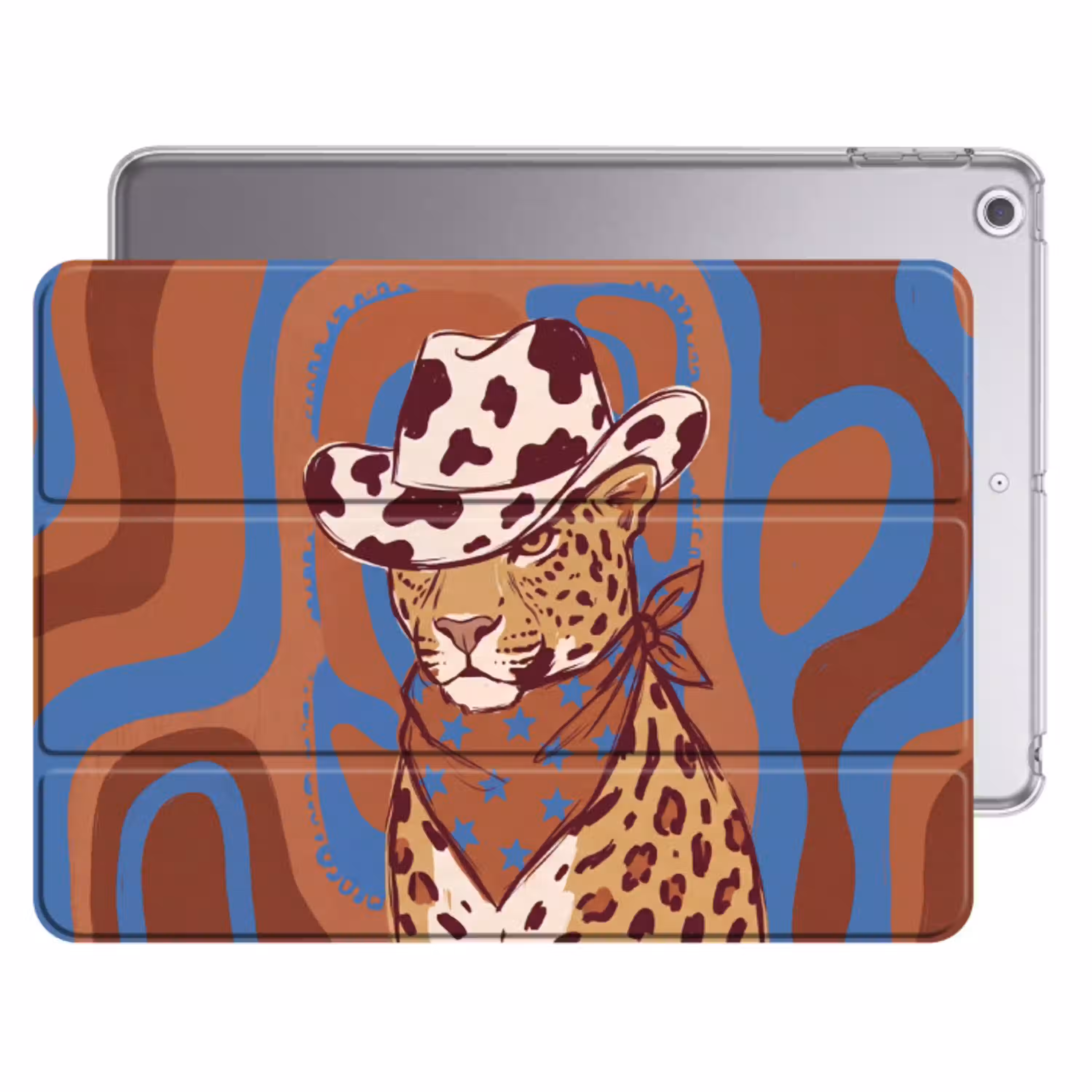 Dieren - Cowboyhoed - Modern - Illustratie - Bruin Apple iPad 2017 middel -threedimensional_3d_global