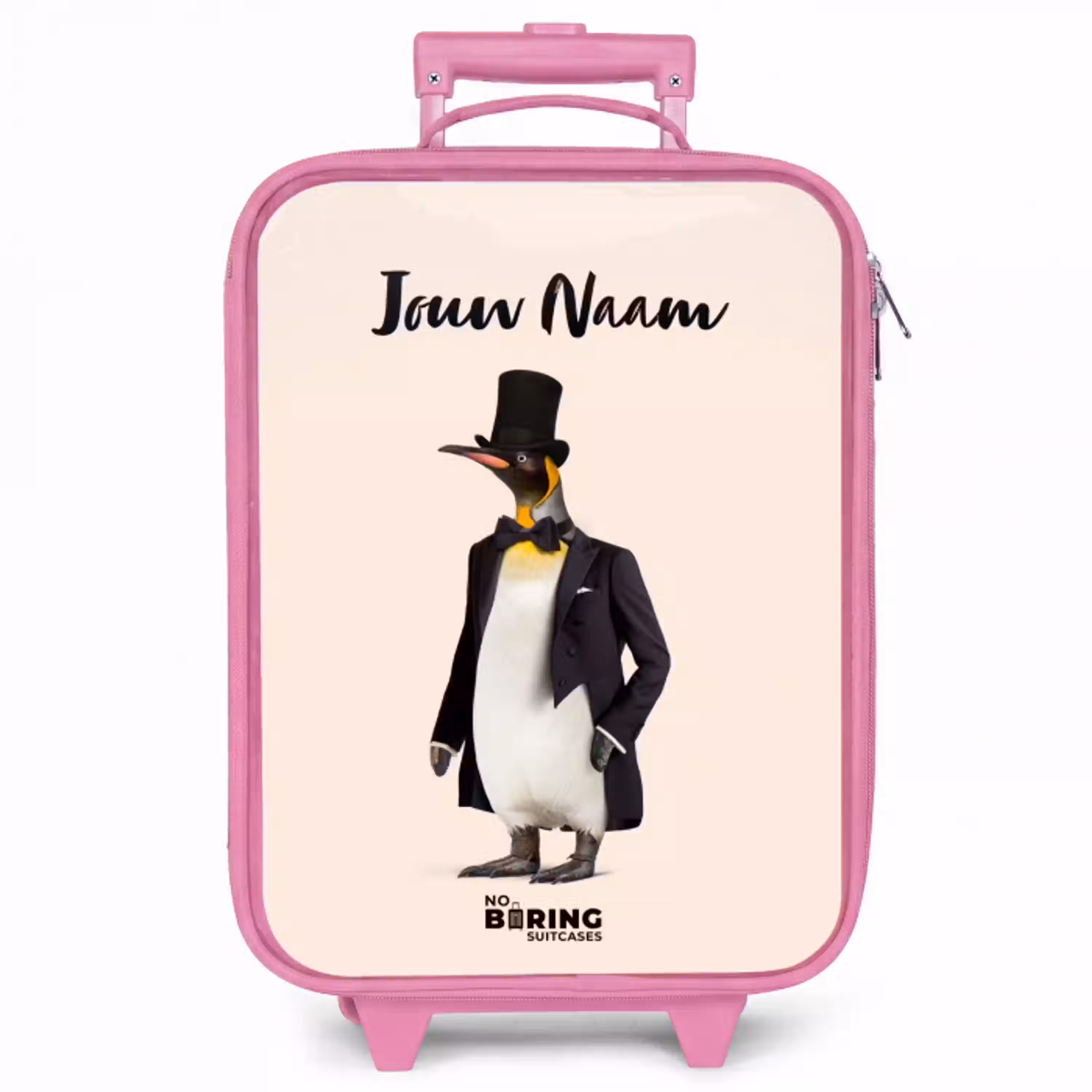 Pinguin in Pak Kinderkoffer - Roze klein -zzz_website3d