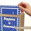 Lijntekening - Vrouw - Quote - Blauw Light Box met kabel (Wandlamp) klein -USP_websiteprintNL