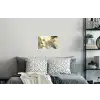 Bloesems - Wit - Zonnestralen -  Bloemblaadjes Muursticker klein -slaapkamer