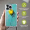 Ballon - Geel - Smiley Hoesje iPhone 16 Pro Max met koord klein -sfeer2_NL
