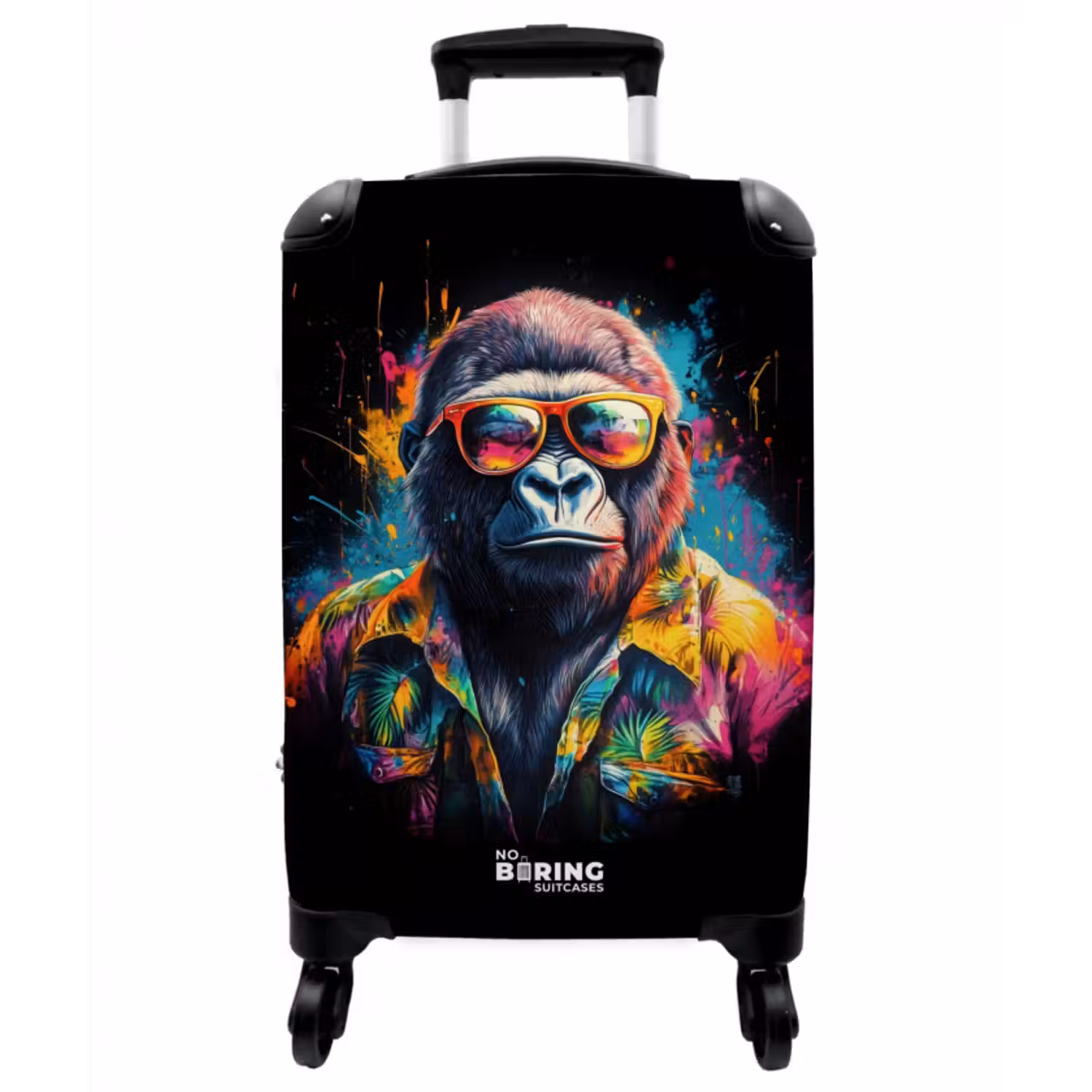 Koffer - Gorilla mit Hawaii-Bluse