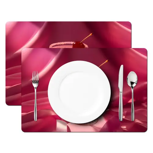 Cocktail - Pink - Luxe Placemat vinyl groot -zzsfeer2_Kitchenyeah-website