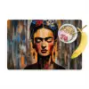 Portret - Vrouw - Bloemen Placemat vinyl groot -zzzproduct_Kitchenyeah-website