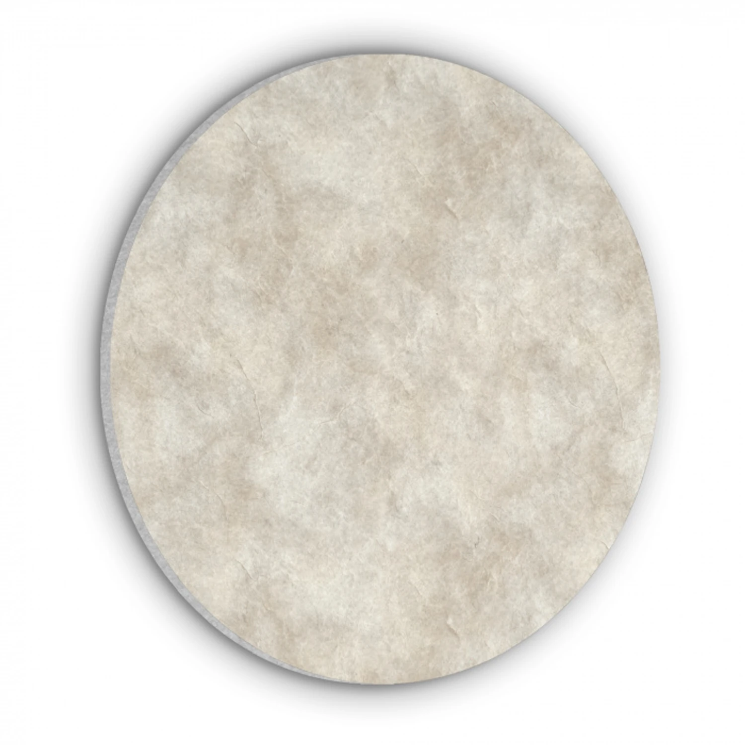 Beige - Reliëfstructuur - Natuursteen Akoestische PET Vilt - Rond klein 838 -3d