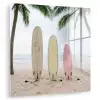 Surfboard - Palmbomen - Kleurrijk plexiglas 5mm klein -zzzproduct_nieuw