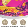Muis - Kimono - Bloemen - Blauw Akoestische PET Vilt - Rond klein -closeup_NL
