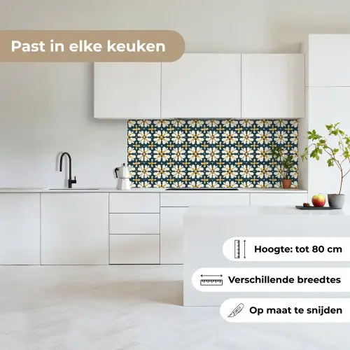 Motief - Tegel - Okergeel keuken achterwand 2 middel 871 -sfeer4_NL