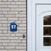 Blauwe rozen - Traditioneel Naambord Huisje klein -sfeer1