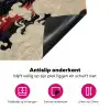 Zwarte draak - Rookwolken - Rood Inductie beschermer vinyl 3mm klein -wsfeer4_website