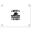 Opa - Quotes - Best grandpa ever - Spreuken tuinposter los doek klein -3d