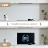 Krab - Delfts blauw - Dieren keuken achterwand spatscherm klein -voor_na_NL