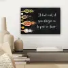 Ik gooi dingen in de pan en duim - Keuken - Quotes - Spreuken - Humor canvas 2cm klein -sfeer6