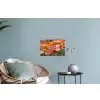 Bloemenveld - Klaprozen - Kleurrijk Muursticker klein -plant