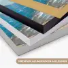 Boten - Rotsen - Zee - Zon Textielframe zwart klein -USP_kleurenNL
